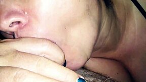 the college girl sucked the ice cream man's cock before swallowing his hot facial cumshot