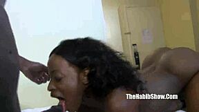 Petite Chocolate Safari Tiger's Booty Banged by Massive BBC