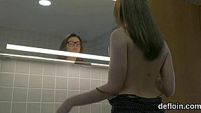 sultry teenie drills her virgin tight pussy till it stretches wide open