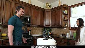 man my stepmom's rewarding my help with her tight milf pussy today