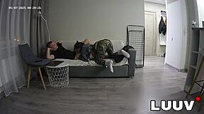 webcam couple luuv intense doggystyle pounding creampie orgasm