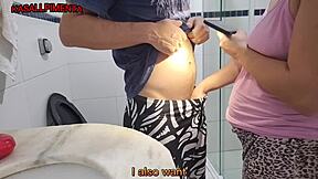 corno sends me suck his friend in bathroom he cums fast!