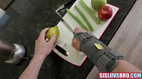 Ebony stepdaughter sucking stepdad's monster cock pov?