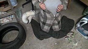 french girl in basement lets guy cum straight in her mouth