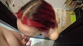 she deepthroats my cock before daddy's birthday party fun