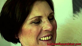 What happens when hairy mature granny tribs and fingers cute teen pussy?