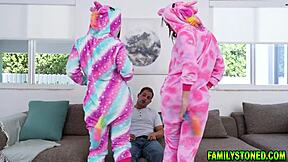 callie black gaby ortega lick pussies then deepthroat stepbro big cock threesome 😏