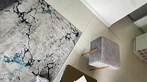 Gorgeous 18yo skinny Latina teen POV rides big cock with small tits bouncing