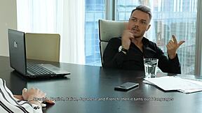 boss facefucks secretary ass to mouth before work rush! 💦🍑