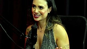 Husband cheers as Taluane Boom aggressively unleashes bisexuality in sheer red during casting