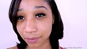 interview turns horny as model throats long cock deep