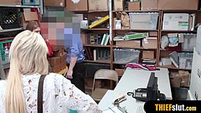 stepmom and teen face mall cop punishment in garage