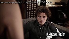 stepmom joins stepdaughter and stepson for wild threesome lickfest