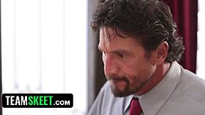 hubby catches cheating wife punishes her rough in garage