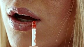 ebony teen 18+ slurps black cock deep blowjob cumshot hd sucking