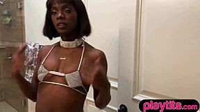 ebony milf fingers wet pussy erotic lingerie rip clothes!