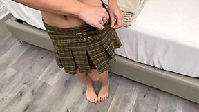 Little Stepsis Begs for Cleaning Help But Swallows My Cum Instead