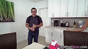 Fetish Teen Bound and Mouth Filled with Cum!