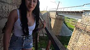 wow pawg teen 18+ craves that risky outdoor fuck with huge cock!