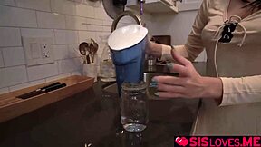 Alex Coal's Tight Teen Pussy Railed Hard Bent Over Blindfold