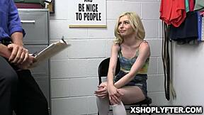 Petite Minxx Marri's Birthday Shoplift Leads to Rusty’s Hard Lesson