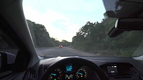 colombian slut bends over in car for public anal gaping or boyfriend finds out pov