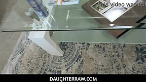 Teens Angel Youngs and Avery Moon Compete for Stepdad's Deepthroat Attention