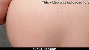 Chloe caught shoplifting? Garage doggy punishment!