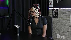 she spills how porn started with fanfic heat, dp thrill, and daddy questions in sheer red