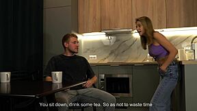 while my wife's busy i sneakily fuck her hot girlfriend backstage