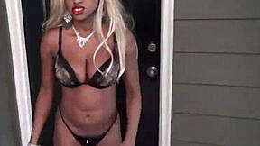 hey blonde asian stepsis, why you kneeling public giving that sloppy deepthroat blowjob?