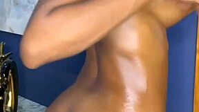 sexy black puta masturbates to squirting orgasm