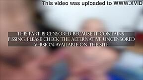 Gih's cute Brazilian ass gaped by 3 monster cocks in DAP anal dry!