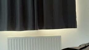 Horny British brunette coed squirts hard solo toy play webcam