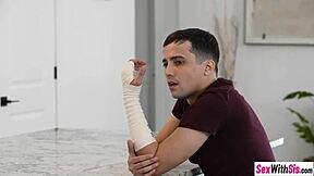 Teasing Stepsister Ashley Alexander Gets Bent Over Roughly