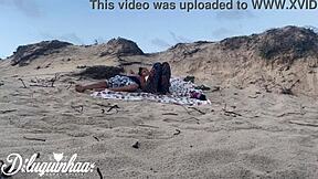 we got lost on beach, stripped naked for wild threesome 😎🏖️