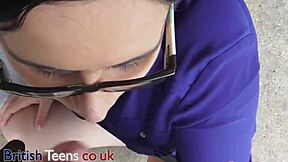 oi mate, this naughty british teen's handjob at the train station got me cummin hard...