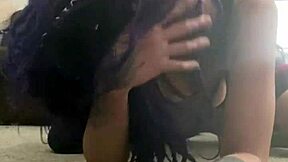 Why take purple dreadlock Latina's ass from mean black master?