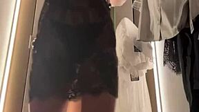 Extreme fingering hits public mall