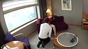 damn tall japanese college girl with huge natural tits flashes armpits and skirt in secret photoshoot!