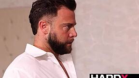 blonde addison's erotic slip leads to bent over big dick pounding and cowgirl ride