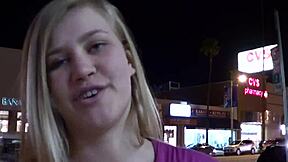 filthy teen 18+ devours hard one-eyed monster cock for thick cum gulp!