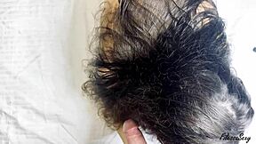 babe with juicy ass deepthroats cock then bends over for rough doggystyle cumshot on booty