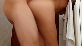 stepsister shy at first in bathroom but turns slut loving hardcore fuck