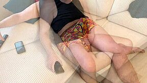 stepsis shows up as my christmas whore i fuck her tiny pussy cum on ass