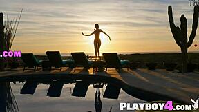 big tits blonde strips outdoors revealing her hot petite body after steamy tease