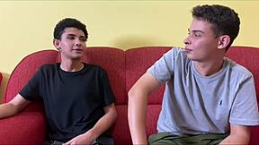 horny milf hooks up with stepson and friend for full wild ride