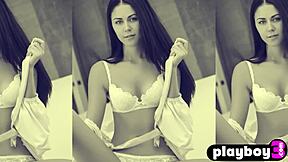 petite milf strips lingerie revealing hot big ass body