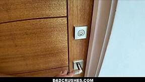 little 18+ stepdaughter sera ryder cums hard as stepdad mike mancini pounds her costume-clad pussy in pov