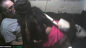 stripper geraldine deepthroats my cock in the deejay booth